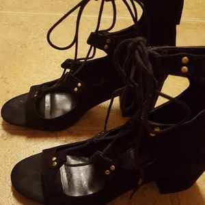 Zara lace up heel sandals